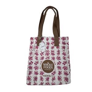 TAG ALOHA CO Plumeria Hydro Tote Bag Floral Organic Cotton Hawaii Reusable NEW